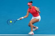 Pegula in action at the Qatar TotalEnergies Open - Source: Getty